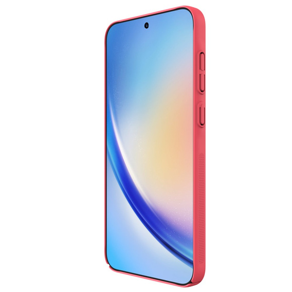 NILLKIN Case for Samsung Galaxy A35 5G, Super Frosted Shield Case, red
