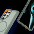 Case with frame for Samsung Galaxy S22 Ultra, for MagSafe, green