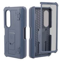 Armored case for Samsung Galaxy Z Fold 3 5G, Dexnor Full Body S-Pen Slot, dark blue