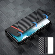 Flip case for Samsung Galaxy A55, Carbon LC.IMEEKE, black