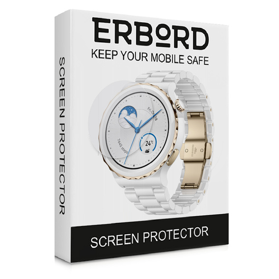 3x ERBORD hydrogel film for Huawei Watch GT 3 Pro 43mm