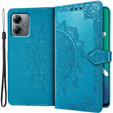 Flip case for Motorola Moto G14, Mandala, blue