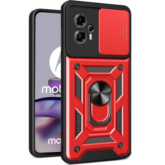 Case for Motorola Moto G13 / G23, CamShield Slide, red