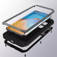 Love Mei Case for Huawei P40 Pro, armored without glass, silver