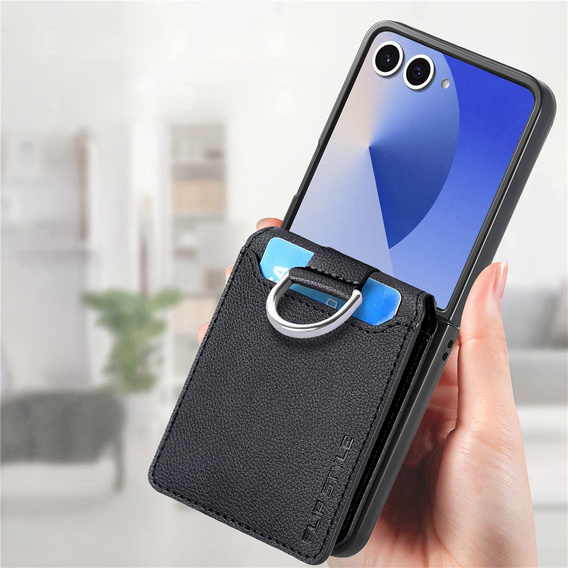 Case with card slot and ring for Samsung Galaxy Z Flip7