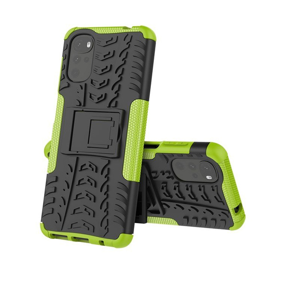 Case for Motorola Moto G22, Tire Armor, green