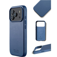Mujjo Leather Case for iPhone 17 Pro Max, MagSafe, blue