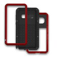 Love Mei Case for Samsung Galaxy S10+ Plus, armored with glass, red