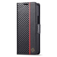 Flap case for Samsung Galaxy S25 Edge, Carbon LC.IMEEKE, black