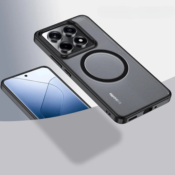 Case for Xiaomi 14T Pro, Fusion Hybrid, for MagSafe, black