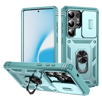 Case for Samsung Galaxy S25 Ultra, KickStand Camera Lens, blue