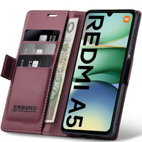 ERBORD Glossy Litchi wallet with flap for Xiaomi Redmi A5