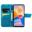 Flip case for Infinix Hot 40i, Butterfly, blue