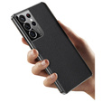 Case for Samsung Galaxy S23 Ultra, Cowhide Leather, black
