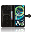 Flip case for Xiaomi Redmi A3, Wallet Rhombus, black