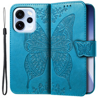 Butterfly flip case for Oppo Reno 15 Pro, blue