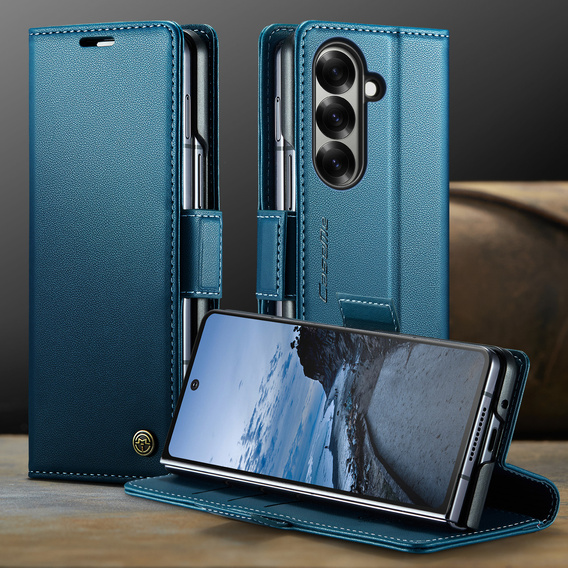 CASEME Litchi Wallet flip case for Samsung Galaxy Z Fold7 5G