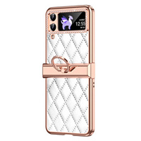 Case for Samsung Galaxy Z Flip 4 5G, Rhombus Grid