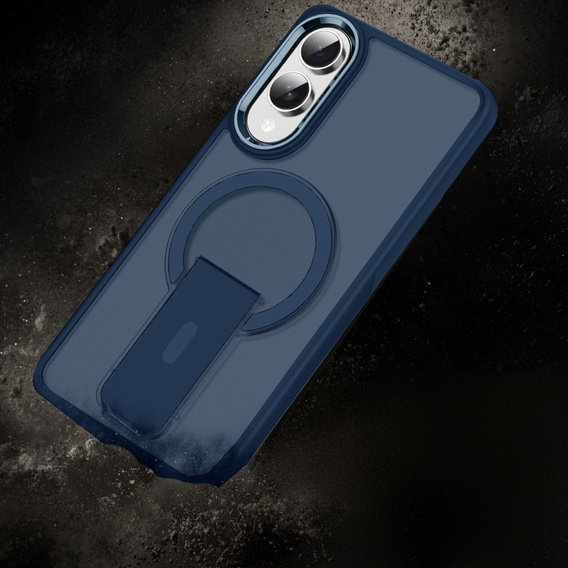 Case for Samsung Galaxy S25 Edge, Kickstand Matt Case, for MagSafe, blue