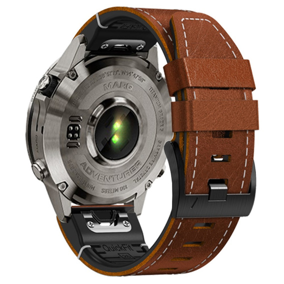 Quickfit leather strap for Garmin Fenix 5/6/6 PRO/7 Forerunner 965/955/945