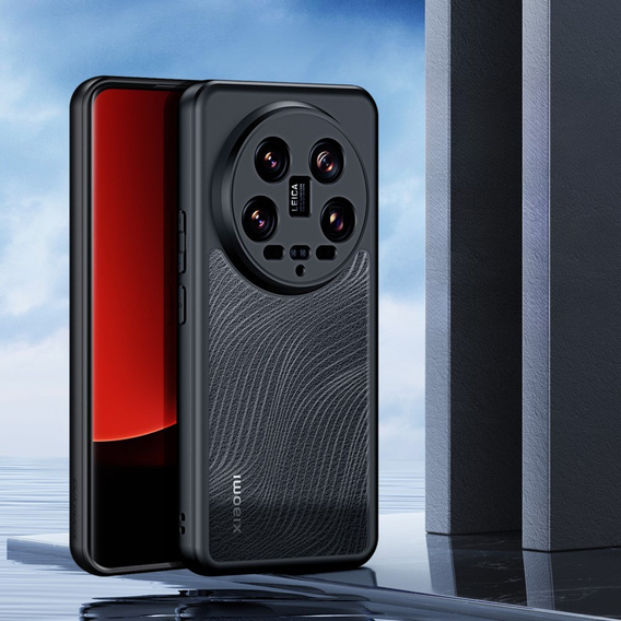 DuxDucis case for Xiaomi 14 Ultra, Aimo case, transparent / black