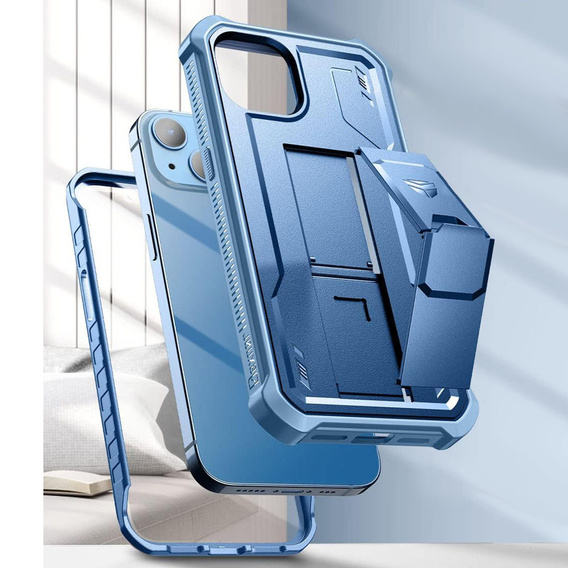 Armored case for iPhone 13 / 14, Dexnor Full Body, blue