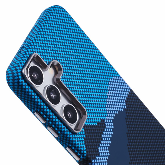 MagSafe's Samsung S25 Case, Carbon Fiber, blue / navy