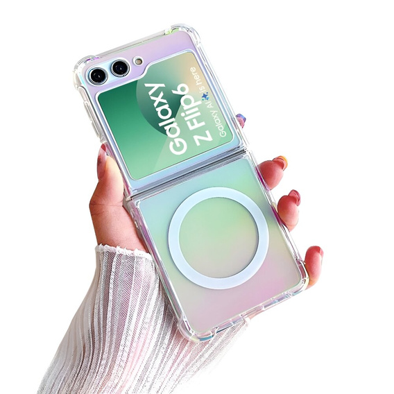 Case for Samsung Galaxy Z Flip7 FE / Z Flip6, Fusion Hybrid, for MagSafe, multicolor