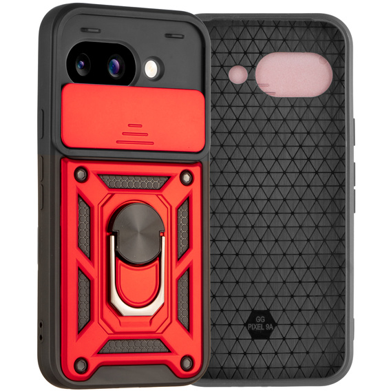 Case for Google Pixel 9A, CamShield Slide, red