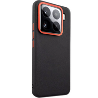 Leather case for Xiaomi 15, leather hybrid, black