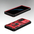 Case for Samsung Galaxy S24+ Plus, CamShield Slide, red / black