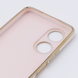 Case for Oppo A58 4G, Glamour CamShield, pink rose gold