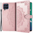 Flip case for Samsung Galaxy M53 5G, Mandala, pink rose gold