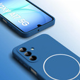 Silicone sleeve for Samsung Galaxy A17 5G, for MagSafe, blue
