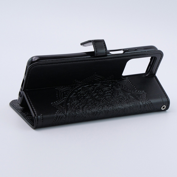 Flip case for Motorola Moto G54 5G, Mandala, black