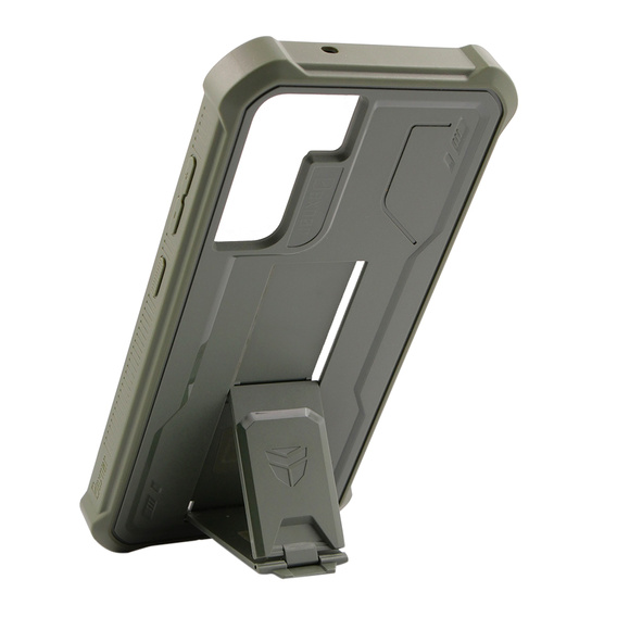 Armored case for Samsung Galaxy S21 FE, Dexnor Full Body, green