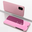 Case for Samsung Galaxy A51 5G, Clear View, pink rose gold