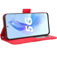 Flip case for Honor 90 Lite 5G, Card Slot, red