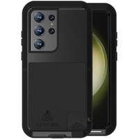 Love Mei Case for Samsung Galaxy S23 Ultra, armored without glass, black