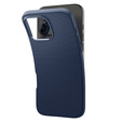 Spigen case for iPhone 16 Pro, Liquid Air, dark blue + 9H Tempered Glass