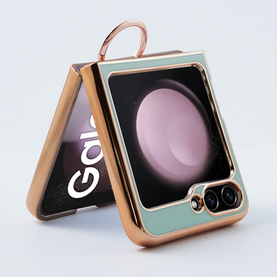 Case for Samsung Galaxy Z Flip 5 5G, Electro Ring, mint