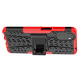 Case for Motorola Moto G22, Tire Armor, red