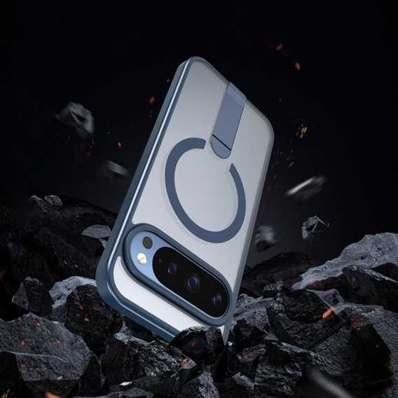 Fusion Hybrid case for Google Pixel 10 Pro XL, for MagSafe, with stand, blue