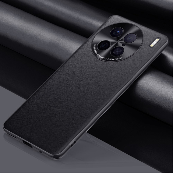 Leather case for Vivo X90 Pro 5G, leather hybrid, black