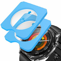 2x ERBORD Tempered Glass for Huawei Watch GT 5 46mm, with mounting frame