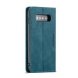 CASEME case for Samsung Galaxy S10 Plus, Leather Wallet Case, blue