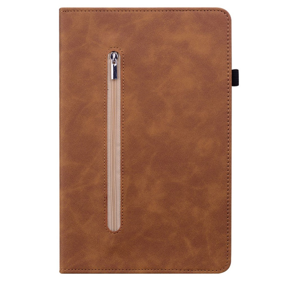 Case for Samsung Galaxy Tab A7 Lite, Wallet Pen Slot, brown