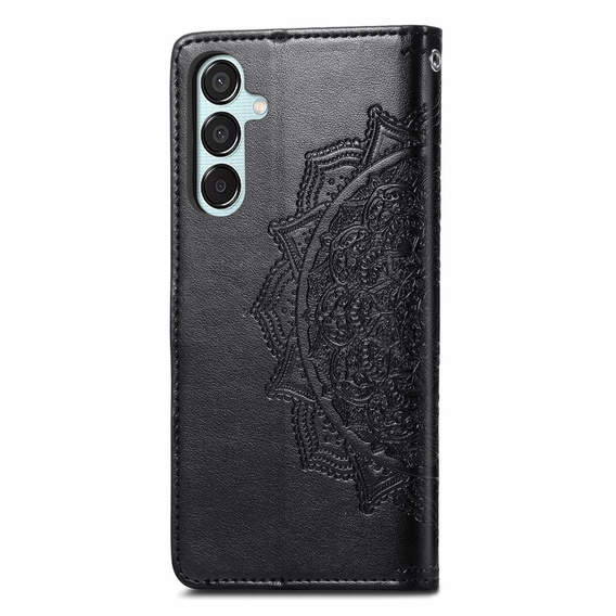 Flip case for Samsung Galaxy M15 5G, Mandala, black