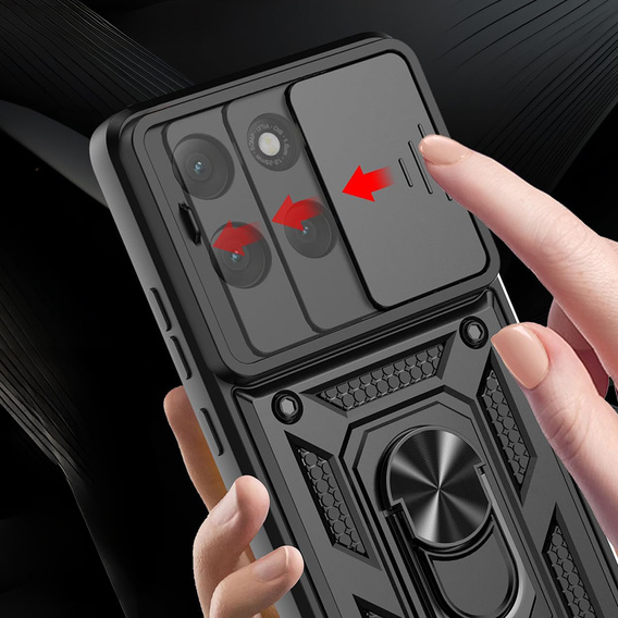 Case for Motorola Moto G86 5G, CamShield Slide, black