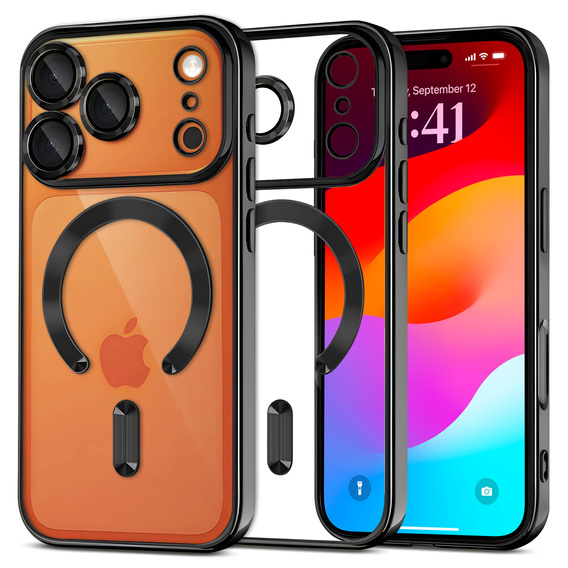 Magnetic case with lens protection for iPhone 17 Pro